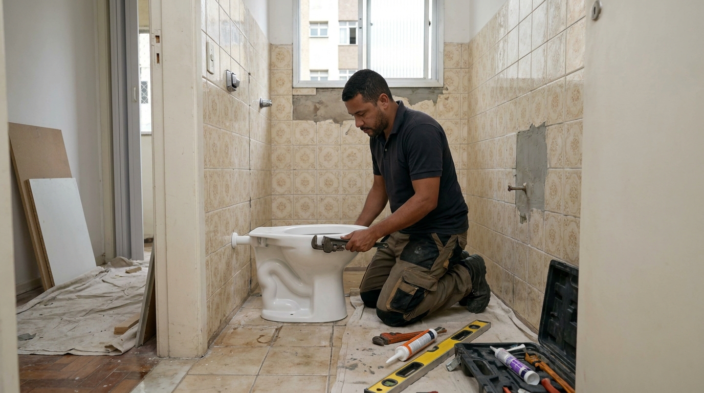 Reforço de vedação sanitária em Viamão-RS